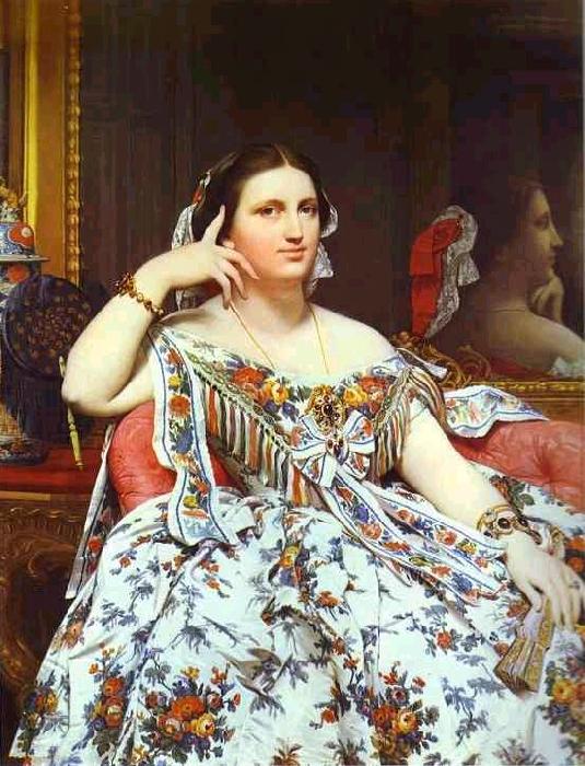 Jean Auguste Dominique Ingres Portrait of Madame Moitessier Sitting. Spain oil painting art